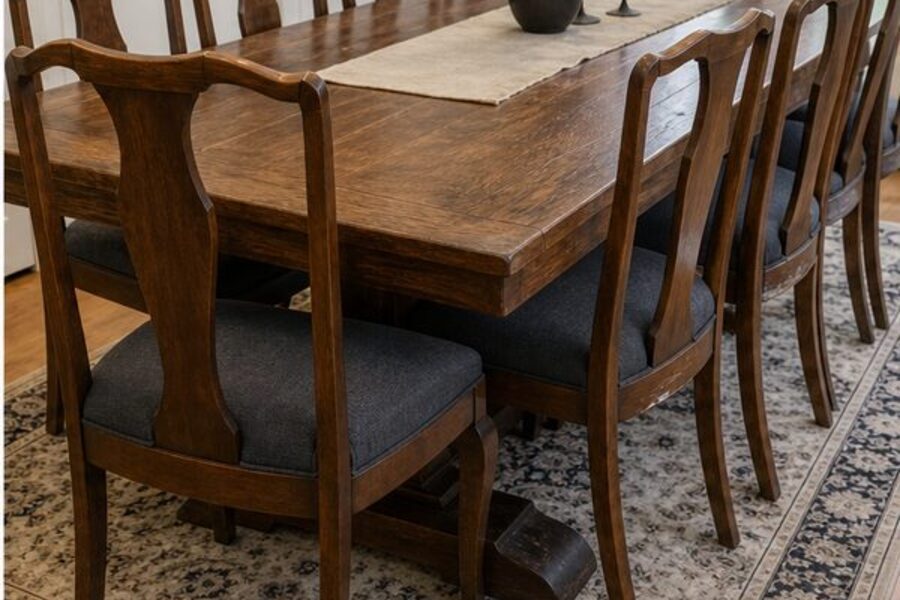 Dining chair set reupholstery near me